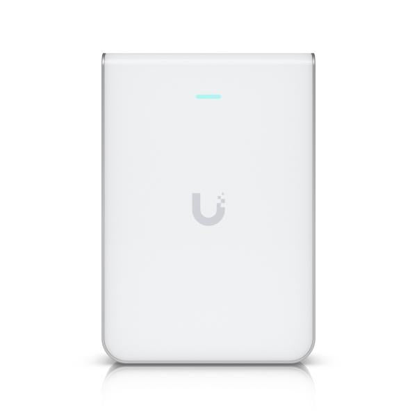 Ubiquiti U7 Pro Wall 5700 Mbit/s Bianco Supporto Power over Ethernet [PoE] (Ubiquiti Wall-mounted WiFi 7 AP with 6 spatial streams and 6 GHz support tailored for home builders with seamless installation options.)UbiquitiU7-PRO-WALL