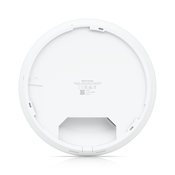 Ubiquiti U7 Pro Max 5700 Mbit/s Bianco Supporto Power over Ethernet [PoE] (Ubiquiti Ceiling-mounted WiFi 7 AP with 8 spatial streams 6 GHz support and a dedicated spectral scanning engine for interference-free WiFi in demanding large-scale environmen...