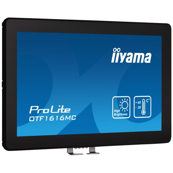 Iiyama OTF1616MC-B1 Monitor PC 39,6 cm [15.6] 1920 x 1080 Pixel Full HD LCD Touch screen Nero (iiyama OTF1616MC-B1 Signage Display Digital signage flat panel 39.6 cm [15.6'] LCD 1100 cd/m? Full HD Black Touchscreen)Iiyama4948570123742OTF1616MC-B1