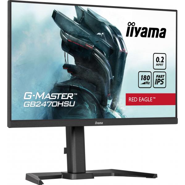 Iiyama G-MASTER GB2470HSU-B6 Monitor PC 60,5 cm [23.8] 1920 x 1080 Pixel Full HD LCD Nero (iiyama G-Master GB2470HSU-B6 24' Fast IPS 180Hz Gaming Monitor)Iiyama4948570123926GB2470HSU-B6