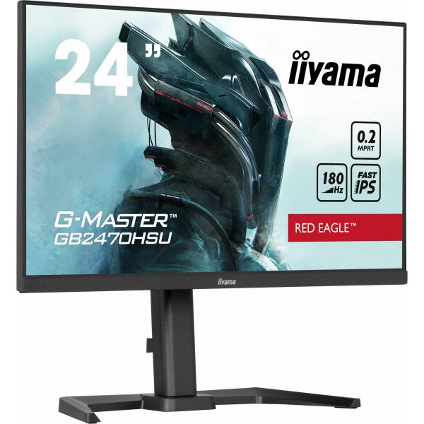 Iiyama G-MASTER GB2470HSU-B6 Monitor PC 60,5 cm [23.8] 1920 x 1080 Pixel Full HD LCD Nero (iiyama G-Master GB2470HSU-B6 24' Fast IPS 180Hz Gaming Monitor)Iiyama4948570123926GB2470HSU-B6