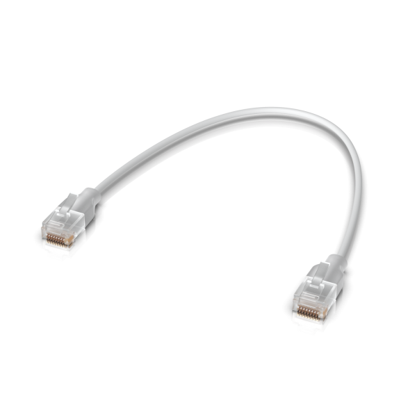Ubiquiti UACC-Cable-Patch-EL-0.3M-W cavo di rete Translucent, Bianco 0,3 m Cat6 Rotondo (Ubiquiti Patch-Kabel 0.3m CAT6 UACC-CABLE-PATCH-EL-0.3M-W 0.3m UniFi Etherlighting Patch Cable [max 2.5 GbE])Ubiquiti0810084695630UACC-CABLE-PATCH-EL-0.3M-W