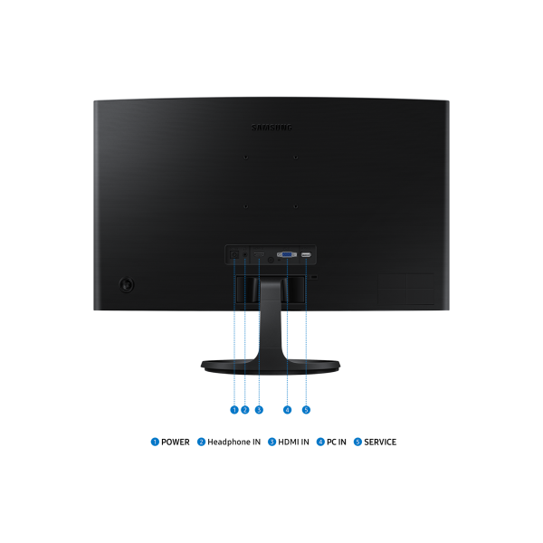 Samsung S24D360GAU Monitor PC 61 cm [24] 1920 x 1080 Pixel Full HD LED Nero (SAMSUNG 24IN S36D FHD CURVED MONITOR)Samsung8806095585420LS24D360GAUXXU
