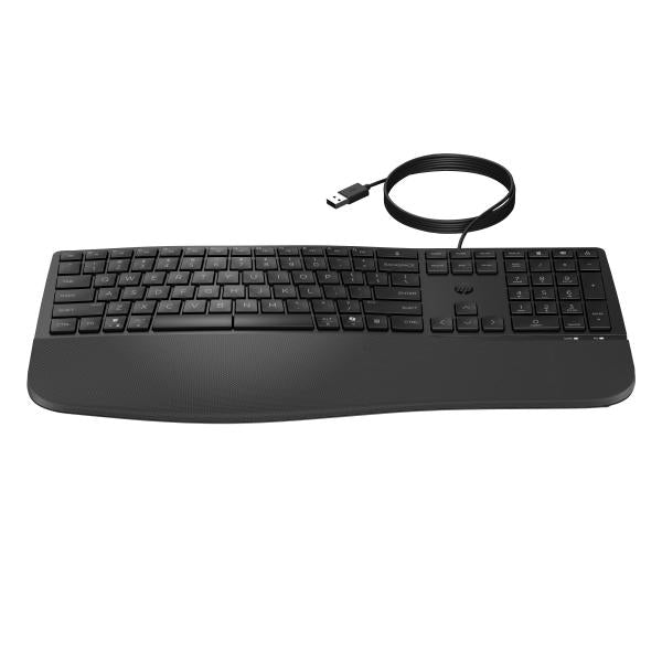 HP 485 Comfort Wired Keyboard (485 Cft Wd Kbd Emea-Intl - English Loc- Usb Cable - Warranty: 12M)Hp8T6M2AA#ABB