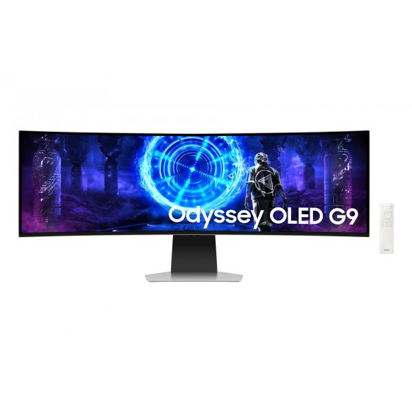 Samsung G95SD Monitor PC 124,5 cm [49] 5120 x 1440 Pixel Dual QHD OLED Argento (Samsung Odyssey OLED G9 S49DG954SU sk)SamsungLS49DG954SUXEN