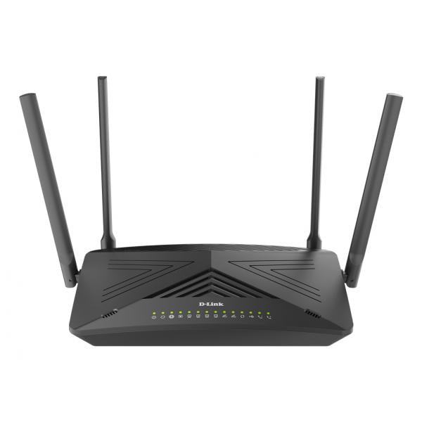 D-Link DSL-X3052E router wireless Gigabit Ethernet Dual-band [2.4 GHz/5 GHz] Nero (D-Link DSL-X3052E - Router wireless - modem DSL switch a 4 porte - 1GbE - Wi-Fi 5, Wi-Fi 6 - Dual Band - gateway VoIP - montaggio a parete)D-linkDSL-X3052E