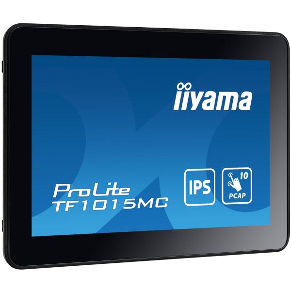 Iiyama TF1015MC-B3 visualizzatore di messaggi Pannello piatto interattivo 25,6 cm [10.1] LED 500 cd/m HD Nero Touch screen (iiyama ProLite TF1015MC-B3 - Monitor LCD - 10.1 - telaio aperto - touchscreen - 1280 x 800 WXGA - IPS - 500 cd/m? - 800:1 - 29...