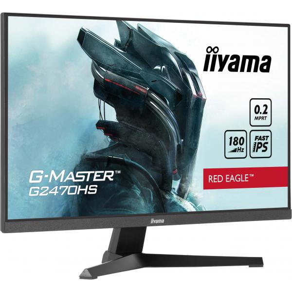 Iiyama G-MASTER G2470HS-B1 Monitor PC 60,5 cm [23.8] 1920 x 1080 Pixel Full HD LCD Nero (G2470HS-B1 24'' Fast IPS FHD 180Hz 0.2ms)Iiyama4948570124466G2470HS-B1