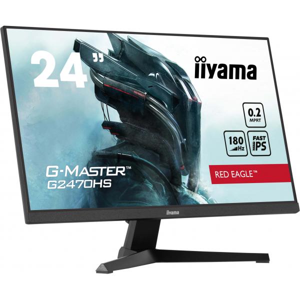 Iiyama G-MASTER G2470HS-B1 Monitor PC 60,5 cm [23.8] 1920 x 1080 Pixel Full HD LCD Nero (G2470HS-B1 24'' Fast IPS FHD 180Hz 0.2ms)Iiyama4948570124466G2470HS-B1