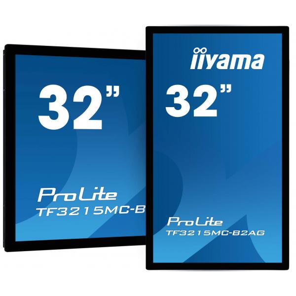 Iiyama ProLite TF3215MC-B2AG Monitor PC 80 cm [31.5] 1920 x 1080 Pixel Full HD LED Touch screen Chiosco Nero (32 Prolite TF3215MC-B2AG Monitor - 32 Black Interactive Display Full HD 500 cd/m2 24/7 VGA DisplayPort and HDMI)Iiyama4948570123674TF3215MC-B2AG