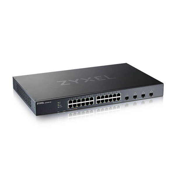 Zyxel XGS1935-28-EU0101F switch di rete Gestito L2+/L3 Gigabit Ethernet [10/100/1000] 1U Nero (Zyxel XGS1935 Series XGS1935-28 - Switch - gestito - L3 Lite - intelligente - 24 x 10/100/1000 + 4 x 10 Gigabit SFP+ [uplink] - montabile su rack - per Zyx...