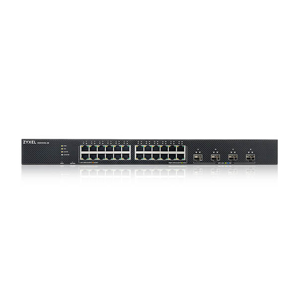 Zyxel XGS1935-28-EU0101F switch di rete Nero (Zyxel XGS1935 Series XGS1935-28 - Switch - gestito - L3 Lite - intelligente - 24 x 10/100/1000 + 4 x 10 Gigabit SFP+ [uplink] - montabile su rack - per Zyxel DAC10G-1M v2, DAC10G-3M v2, SFP10, SFP-1000, S...