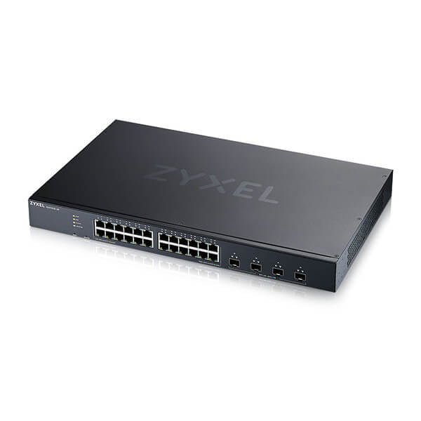 Zyxel XGS1935-28-EU0101F switch di rete Gestito L2+/L3 Gigabit Ethernet [10/100/1000] 1U Nero (Zyxel XGS1935 Series XGS1935-28 - Switch - gestito - L3 Lite - intelligente - 24 x 10/100/1000 + 4 x 10 Gigabit SFP+ [uplink] - montabile su rack - per Zyx...
