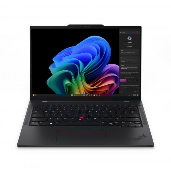Lenovo ThinkPad T14s Gen 6 [Snapdragon] Copilot+ PC X1E-78-100 Computer portatile 35,6 cm [14] WUXGA 32 GB LPDDR5x-SDRAM 1 TB SSD Wi-Fi 7 [802.11be] Windows 11 Pro Italiano Nero (Lenovo ThinkPad T14s Gen 6 21N1 - Design della cerniera a 180 gradi - S...