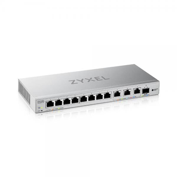 Zyxel XGS1250-12 Gestito L2 10G Ethernet [100/1000/10000] Grigio (Zyxel XGS1250-12 - Switch - gestito - 8 x 10/100/1000 + 3 x 1/2.5/5/10GBase-T + 1 x 1 Gigabit / 10 Gigabit SFP+ - desktop)Zyxel4718937634453XGS1250-12-ZZ0102F