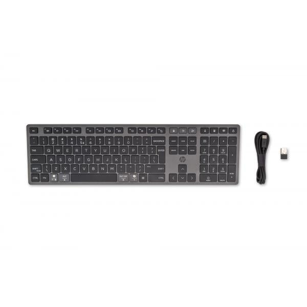 HP Tastiera wireless ricaricabile multidispositivo 720 (720 Multi-Device Rechargeable - Wireless Keyboard - Warranty: 12M)Hp9T5B1AA#ABB