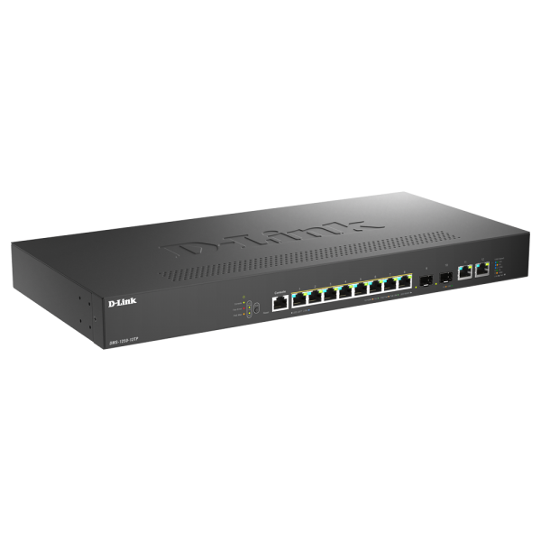 D-Link DMS-1250-12TP Gestito L2/L3 2.5G Ethernet [100/1000/2500] Supporto Power over Ethernet [PoE] Nero (D-Link DMS-1250 DMS-1250-12TP 10 Ports Manageable Ethernet Switch - 2.5 Gigabit Ethernet, 10 Gigabit Ethernet, 5 Gigabit Ethernet - 2.5GBase-T, ...
