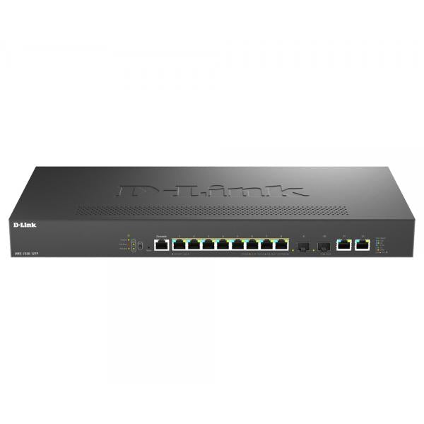 D-Link DMS-1250-12TP Gestito L2/L3 2.5G Ethernet [100/1000/2500] Supporto Power over Ethernet [PoE] Nero (D-Link DMS-1250 DMS-1250-12TP 10 Ports Manageable Ethernet Switch - 2.5 Gigabit Ethernet, 10 Gigabit Ethernet, 5 Gigabit Ethernet - 2.5GBase-T, ...