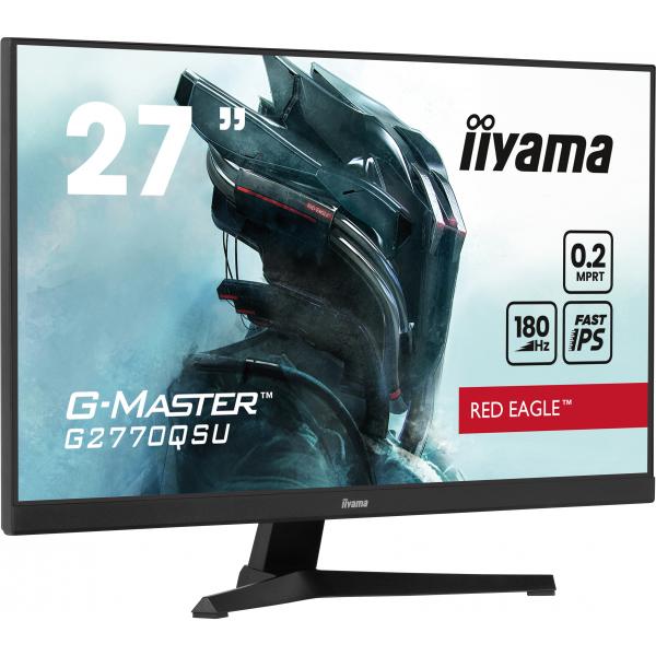 Iiyama G-MASTER G2770QSU-B6 Monitor PC 68,6 cm [27] 2560 x 1440 Pixel Wide Quad HD LED Nero (27 G-MASTER G2770QSU-B6 Monitor - 27 Black IPS Gaming Monitor WQHD DisplayPort HDMI and USB)Iiyama4948570123995G2770QSU-B6