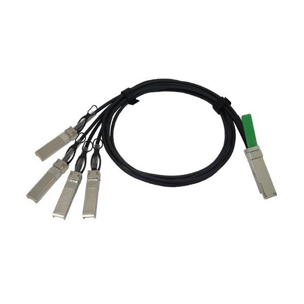 Cisco QSFP - 4xSFP10G, 5m cavo InfiniBand e in fibra ottica QSFP+ 4 x SFP+ Nero (Cisco Direct-Attach Breakout Cable - Cavo di rete - QSFP+ [M] a SFP+ [M] - 5 m - SFF-8431/SFF-8436/SFF-8461 - passivo - grigio - per P/N: N9K-C93180YC-FX3, N9K-C9336C-FX...