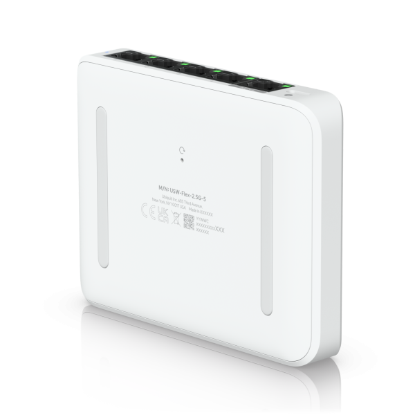 Ubiquiti UniFi Flex Mini 2.5G Gestito 2.5G Ethernet [100/1000/2500] Supporto Power over Ethernet [PoE] Desktop Bianco (Ubiquiti Switch UniFi 5xRJ45 2.5GBit Compact [incl. NT] Powered by 802.3af/at PoE or USB Type C, Fanless)UbiquitiUSW-FLEX-2.5G-5