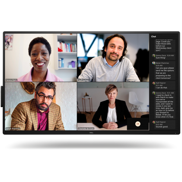 DELL P5525QC Pannello piatto per segnaletica digitale 138,8 cm [54.6] LCD 400 cd/m 4K Ultra HD Nero (55IN 4K CONFERENCE ROOM MONITOR - - P5525QC)DellDELL-P5525QC