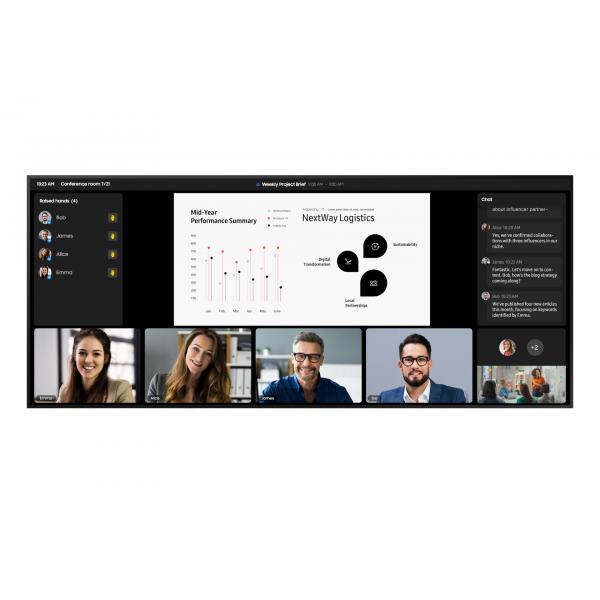 Samsung QPDX-5K Pannello piatto per segnaletica digitale 2,67 m [105] LCD Wi-Fi 500 cd/m 5K Ultra HD Nero Tizen 7.0 24/7 (Samsung QP105DX-5K - 105 Diagonal Class QPDX-5K Series LED-backlit LCD display - digital signage - Tizen OS - 5K UHD [2160p] 512...