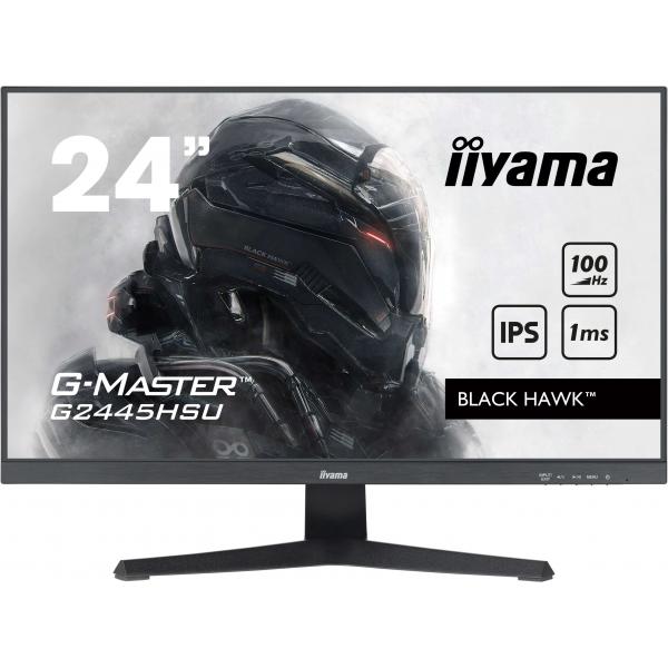 Iiyama G-MASTER G2445HSU-B2 Monitor PC 60,5 cm [23.8] 1920 x 1080 Pixel Full HD LCD Nero (iiyama G-MASTER G2445HSU-B2 computer monitor 61 cm [24'] 1920 x 1080 pixels Full HD LCD Black)Iiyama4948570124701G2445HSU-B2