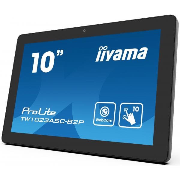 Iiyama TW1023ASC-B2P pannello di controllo tattile 25,6 cm [10.1] 1280 x 800 Pixel (10,1'' Panel-PC, A13, 4/32GB, - PCAP10,1280x800, IPS, - Speakers, POE, WIFI, BT,SD, HDMI-Out, 385nit,Cable Cover - Warranty: 36M)Iiyama4948570124541TW1023ASC-B2P