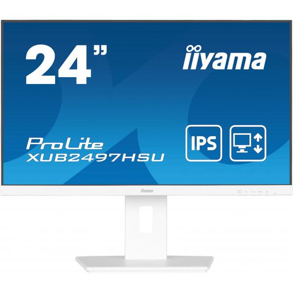 Iiyama ProLite XUB2497HSU-W2 Monitor PC 60,5 cm [23.8] 1920 x 1080 Pixel Full HD LED Bianco (iiyama ProLite XUB2497HSU-W2 computer monitor 60.5 cm [23.8'] 1920 x 1080 pixels Full HD LED White)Iiyama4948570125074XUB2497HSU-W2