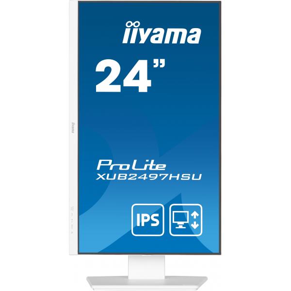 Iiyama ProLite XUB2497HSU-W2 Monitor PC 60,5 cm [23.8] 1920 x 1080 Pixel Full HD LED Bianco (24 ProLite XUB2497HSU-W2 Monitor - 24 White IPS Monitor Full HD Height Adjustable DisplayPort HDMI and USB)Iiyama4948570125074XUB2497HSU-W2