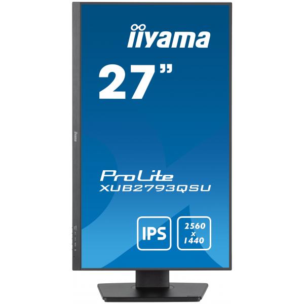 Iiyama XUB2793QSU-B7 Monitor PC 68,6 cm [27] 2560 x 1140 Pixel Wide Quad HD LED Nero (27IN ULTRA MINCE DALLE IPS - 2560X1440 1MS 1300:1 1XHDMI 1XDI)Iiyama4948570124657XUB2793QSU-B7