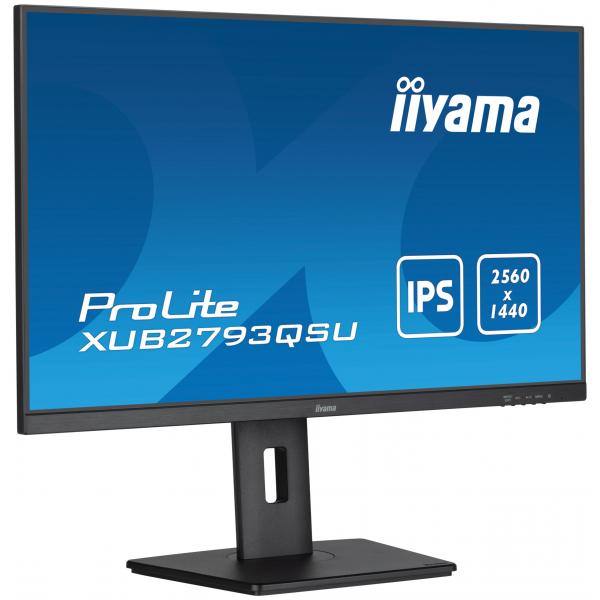 Iiyama XUB2793QSU-B7 Monitor PC 68,6 cm [27] 2560 x 1140 Pixel Wide Quad HD LED Nero (27IN ULTRA MINCE DALLE IPS - 2560X1440 1MS 1300:1 1XHDMI 1XDI)Iiyama4948570124657XUB2793QSU-B7