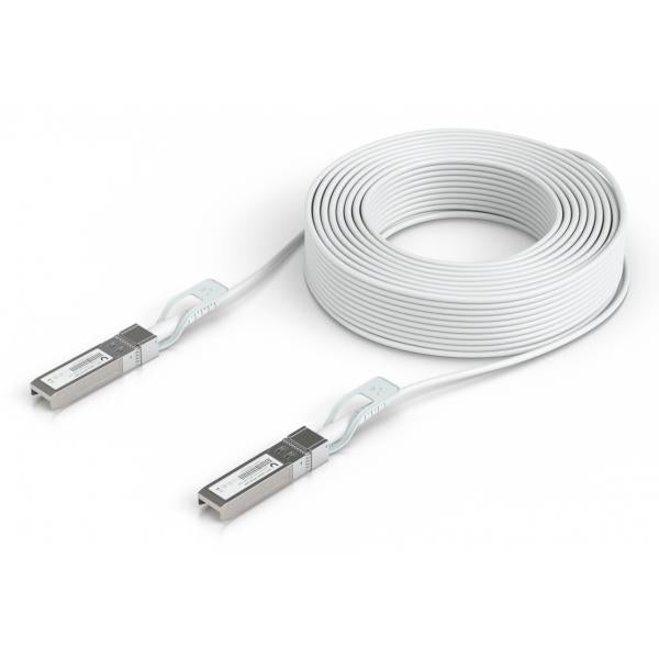 Ubiquiti UACC-Uplink-SFP28-30M cavo InfiniBand e in fibra ottica Bianco (Direct attach cable with auto - link optimization for - seamless 1G SFP, 10G SFP+, and 25G SFP28 interconnects between UniFi devices. - Warranty: 24M)Ubiquiti0810084693445UACC-U...