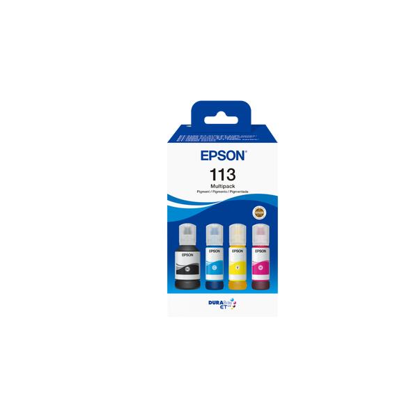 Epson C13T06B640 cartuccia d'inchiostro 4 pz Originale Nero, Ciano, Magenta, Giallo (Epson 113 EcoTank 4 Colour Multipack - C13T06B640)Epson8715946736518C13T06B640