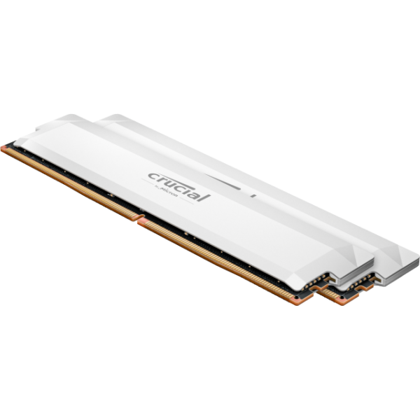 Crucial Pro CP2K16G64C38U5W memoria 32 GB 2 x 16 GB DDR5 6400 MT/s 288-pin DIMM (Crucial Pro - Overclocking Edition - DDR5 - kit - 32 GB: 2 x 16 GB - DIMM 288-pin - 6400 MT/s / PC5-51200 - CL38 - 1.35 V - unbuffered - non-ECC - white)Crucial064952894...