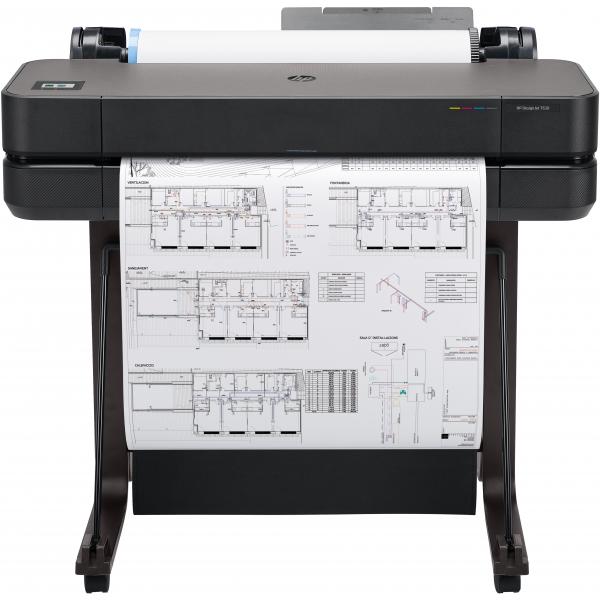 HP Designjet Stampante T630 da 24 (HP DesignJet T630 - 2025 Edition - 24 stampante grandi formati - colore - ink-jet - Rotolo A1 [61,0 cm x 45,7 m], A1, ANSI D - 2400 x 1200 dpi - fino a 0.5 min/pagina - USB 2.0, Gigabit LAN, Wi-Fi[n] - taglierina)Hp...