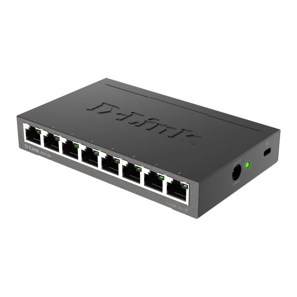 D-Link DGS-108 Non gestito L2 Gigabit Ethernet [10/100/1000] Nero (D-Link DGS 108 - switch - 8 porte - ik)D-linkDGS-108/E