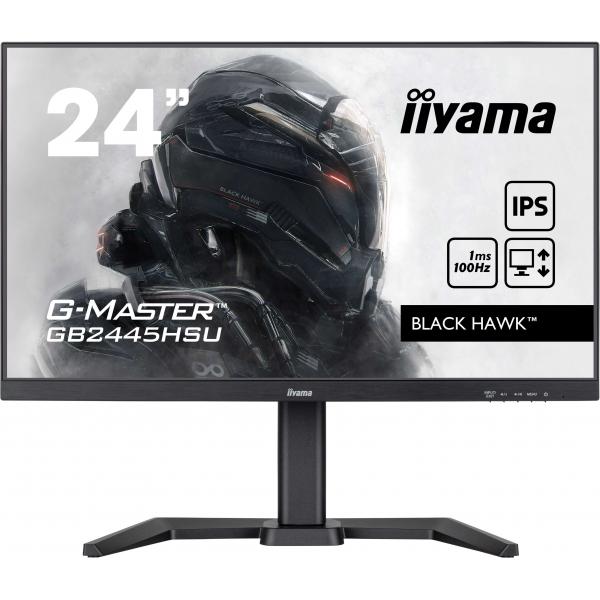 Iiyama G-MASTER GB2445HSU-B2 LED display 60,5 cm [23.8] 1920 x 1080 Pixel Full HD Nero (iiyama G-MASTER GB2445HSU-B2 LED display 60.5 cm [23.8'] 1920 x 1080 pixels Full HD Black)Iiyama4948570124718GB2445HSU-B2