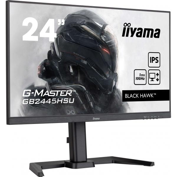 Iiyama G-MASTER GB2445HSU-B2 LED display 60,5 cm [23.8] 1920 x 1080 Pixel Full HD Nero (iiyama G-MASTER GB2445HSU-B2 LED display 60.5 cm [23.8'] 1920 x 1080 pixels Full HD Black)Iiyama4948570124718GB2445HSU-B2