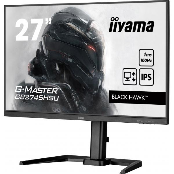 Iiyama G-MASTER GB2745HSU-B2 Monitor PC 68,6 cm [27] 1920 x 1080 Pixel Full HD LED Nero (27IN IPS GAMING G-MASTER BLACK - HAWK FREESYNC 1920X1080 100HZ 30)Iiyama4948570124732GB2745HSU-B2