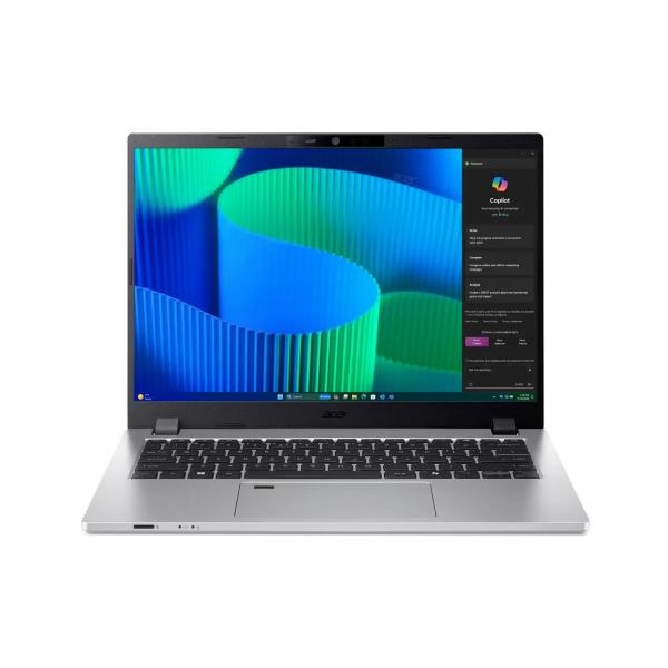 Acer TravelMate P2 TMP214-56-TCO-54AL Intel Core 5 120U Computer portatile 35,6 cm [14] WUXGA 16 GB DDR5-SDRAM 512 GB SSD Wi-Fi 6E [802.11ax] Windows 11 Pro Tedesco Argento (ACER TRAVELMATE TMP214-56 14 - WUXGA CORE5 120U 16/512GB W11P) - Versione Te...