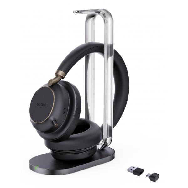 Yealink BH76 Plus + Charging Stand Teams USB-C/A Auricolare Wireless A Padiglione Musica e Chiamate USB Type-C / USB Type-A Bluetooth Base di ricarica Nero (BH76 Plus - Headset - on-ear - / full size - Warranty: 24M)Yealink1208699