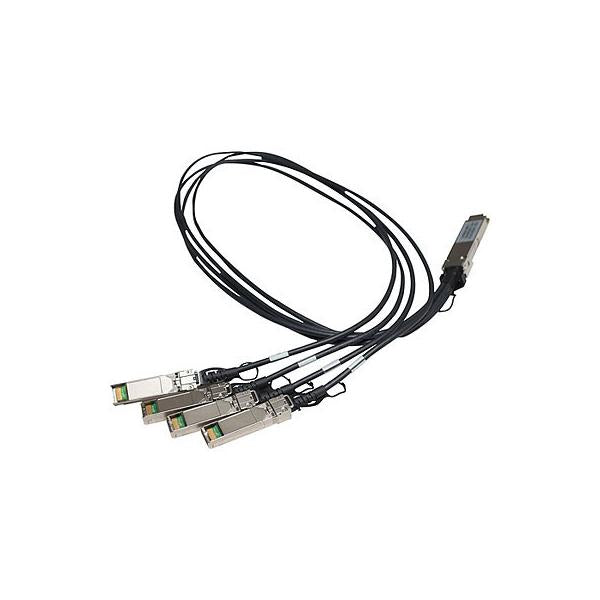 HPE X242 QSFP 4x10G SFP+ 1m DAC cavo InfiniBand e in fibra ottica SFP+ Nero (HP X242 QSFP 4X10G SFP+ 1M DAC CABLE)HpeJG329A