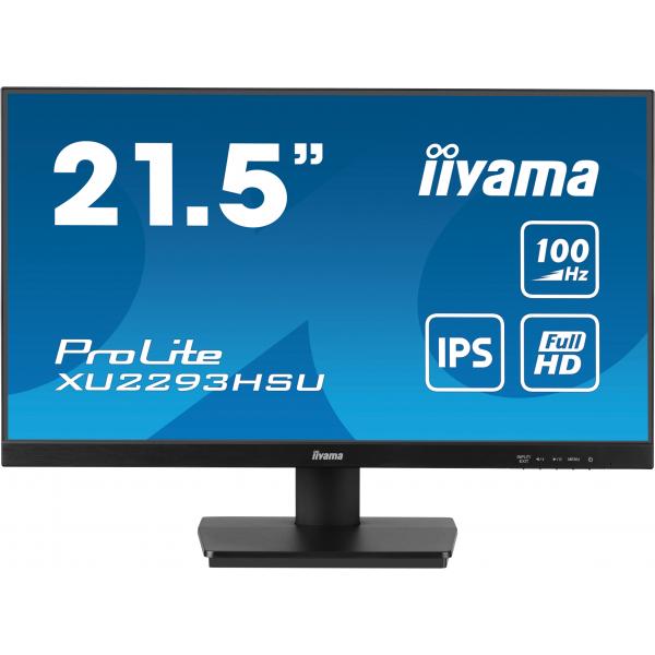 Iiyama ProLite XU2293HSU-B7 Monitor PC 54,6 cm [21.5] 1920 x 1080 Pixel Full HD LED Nero (iiyama PROLITE XU2293HSU-B7 22 inch IPS Monitor, Full HD, 1ms, USB Hubx2, HDMI, DisplayPort, Freesync, 100Hz, Speakers, Black, ACR, Internal PSU, VESA)Iiyama494...