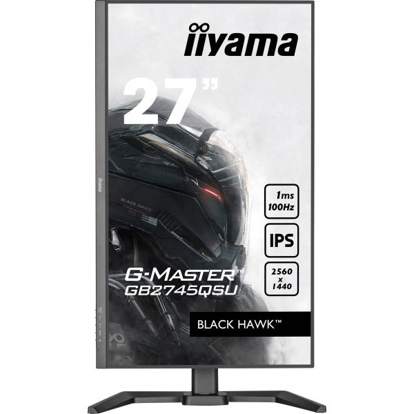 Iiyama G-MASTER GB2745QSU-B2 Monitor PC 68,6 cm [27] 2560 x 1440 Pixel Wide Quad HD LED Nero (27IN G-MASTER BLACK HAWK IPS - PANEL 2560X1440100HZ 1MS 300CD/M)IiyamaGB2745QSU-B2