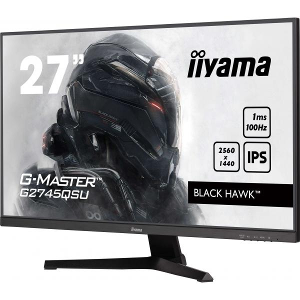 Iiyama G-MASTER G2745QSU-B2 Monitor PC 68,6 cm [27] 2560 x 1440 Pixel Wide Quad HD LED Nero (iiyama G-MASTER G2745QSU-B2 computer monitor 68.6 cm [27'])Iiyama4948570124749G2745QSU-B2