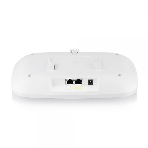 Zyxel WBE630S 11530 Mbit/s Bianco Supporto Power over Ethernet [PoE] (Zyxel WBE630S BE12.3K [2.4GHz: 2x2:2, 5 or 6GHz: 4x4:4], Wi-Fi 6 & Wi-Fi 7, MU-MIMO, Smart Antenna, Dual Radio 2.4 and 5 or 6GHz, incl 1 year Nebula PRO, 2 x 2.5G LAN Ports, PoE+ [...