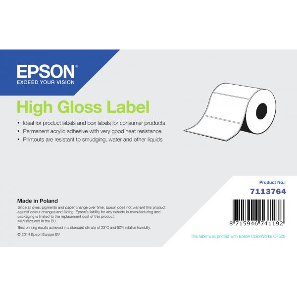Epson High Gloss Label Etichetta per stampante autoadesiva (HIGH GLOSS LABEL CONTINUOUS - ROLL 203MM X 60M)Epson87159467411927113764