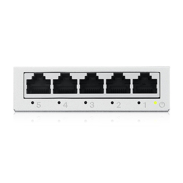 Zyxel GS-105BV5-EU0101F switch di rete Non gestito L2 Gigabit Ethernet [10/100/1000] (Zyxel GS-100 series GS-105B - Version 5 - switch - unmanaged - 5 x 10/100/1000 - desktop, montaggio a parete)Zyxel4718937638918GS-105BV5-EU0101F
